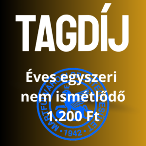Tagdíj - éves egyszeri - nem ismétlődő - 1.200 Ft